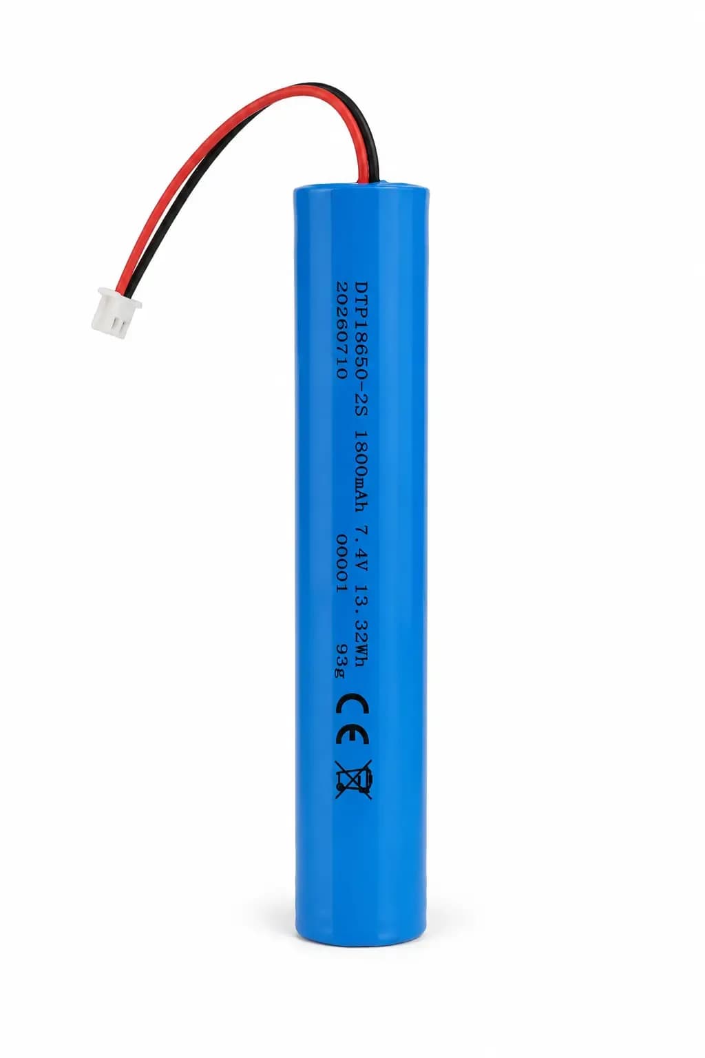 DTP18650-2S 13.32Wh 7.4V 1800mAh  Lithium Battery