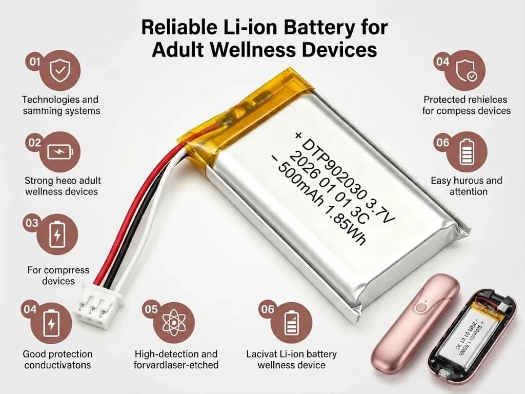 Green Battery 902030 500mAh 3.7V Rechargeable Battery Lithium Ion Batteries Pack