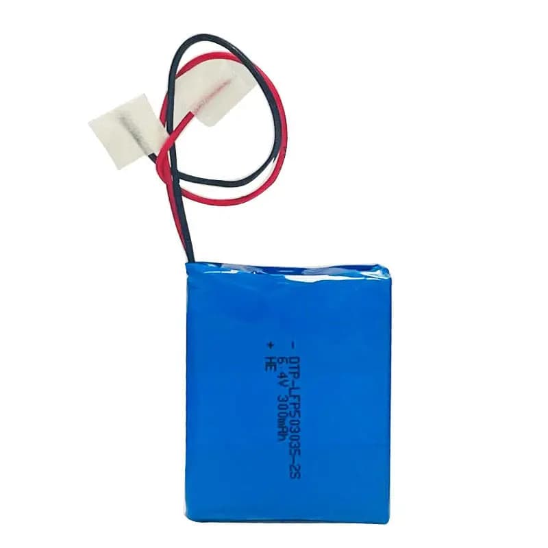 DTP503035-2S 6.4V 300mAh LiFePO4 Battery Pack