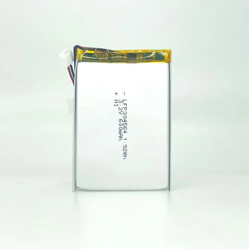 DTPLFP304564 3.2V 600mAh LFP Pouch Lithium Ion Polymer Battery
