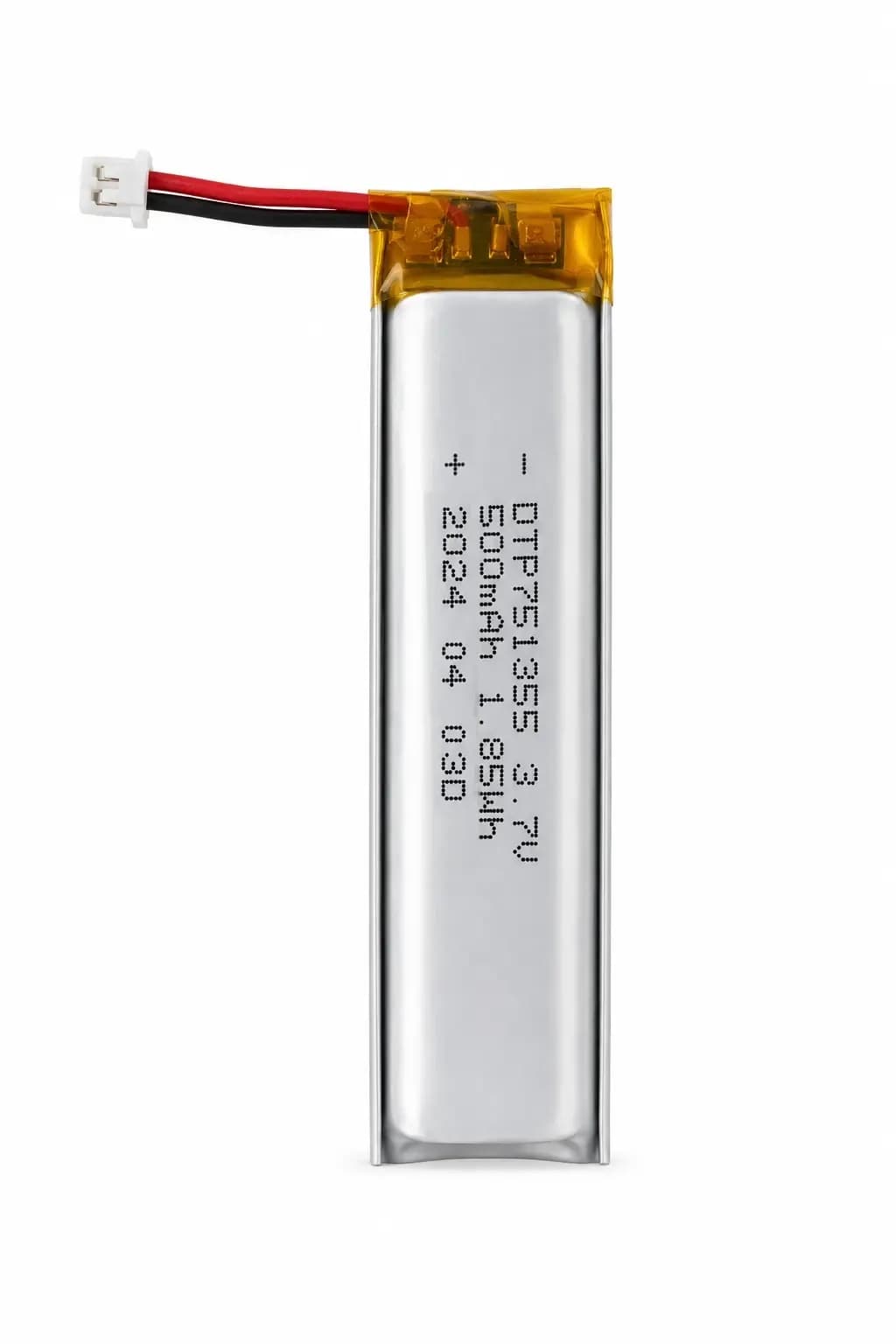 3.7V 500mAh DTP751355 8C High-Rate Lithium-Ion Battery