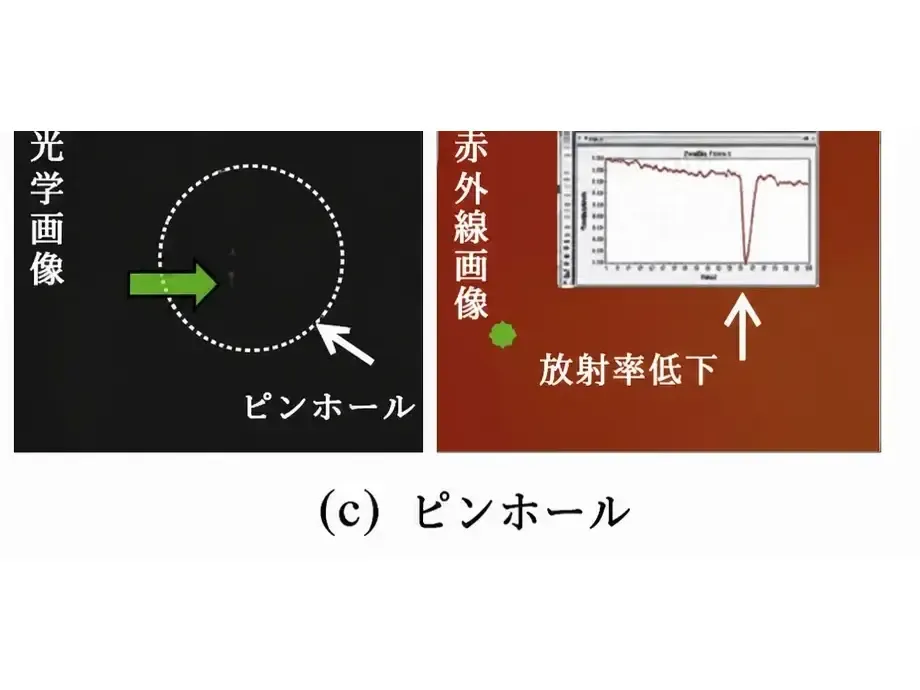 ピンホール欠陥(全体表示)