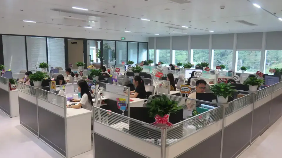 Shenzhen office workspace for customer and project collaboration.